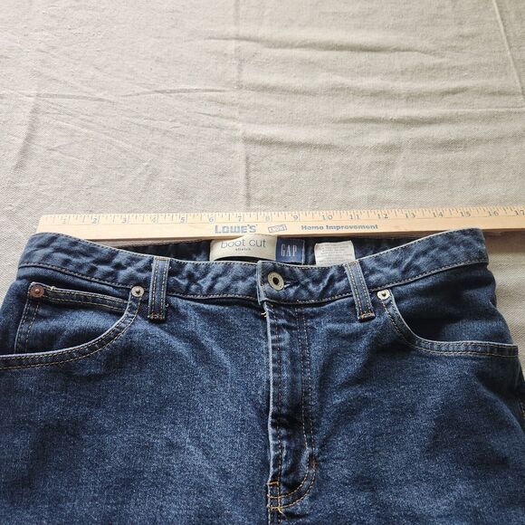 VTG Gap Jeans Womens 10 Blue Bootcut Stretch Denim Mid Rise 30x30 Y2K Made USA - Picture 7 of 15